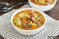 Hearty Instant Pot Smoked Sausage Cabbage Soup