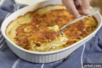 Air Fryer Golden Scalloped Potatoes