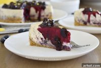 Sunshine Lemon Blueberry Instant Pot Cheesecake