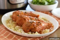 Pressure Cooker Apricot Glazed Chicken