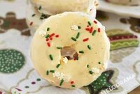 Festive Baked Eggnog Donuts