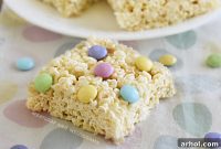 Vibrant Spring Krispie Squares