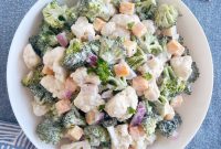 Vibrant Broccoli and Cauliflower Crunch Salad