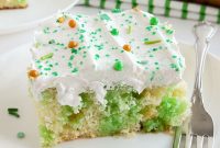 Vibrant Lime Infusion Poke Cake