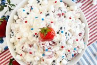 Patriotic Berry Cheesecake Salad