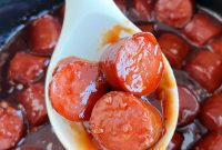 Sweet & Smoky Slow Cooker Kielbasa Bites