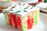 Effortless Festive Jello Poke Cake