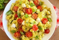 Vibrant Pesto Tortellini Salad