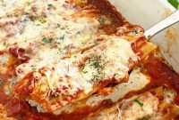 Effortless Beef and Cheese Manicotti Bake