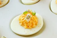 Kickin’ Buffalo Deviled Eggs