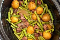 Slow Cooker Buttery Garlic Beef and Potatoes