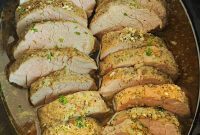 Flavorful Garlic Butter Slow Cooker Pork Tenderloin