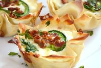 Crispy Bacon Jalapeño Wonton Poppers