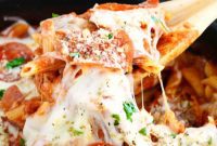 Pepperoni Pizza Pasta Skillet