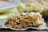Golden Peanut Butter Honey Oat Bars