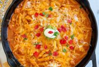 Effortless One-Pan Creamy Chicken Enchilada Pasta