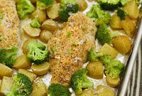 Easy Honey Mustard Sheet Pan Chicken Dinner