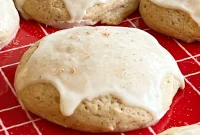 Melt In Your Mouth Glazed Eggnog Cookies