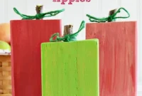 Charming Scrap Wood Apples