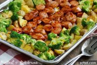Smoky BBQ Sausage Sheet Pan Supper