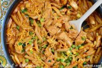 Creamy One-Pot BBQ Cheddar Chicken Pasta