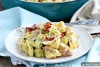 Luscious One-Pot Ham Tortellini Skillet