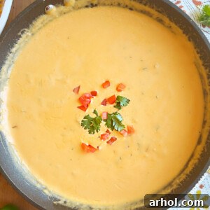 queso recipe without velveeta in a skillet