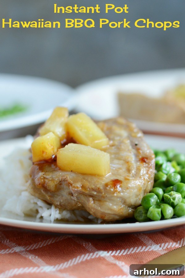 Instant Pot Hawaiian BBQ Pork Chops
