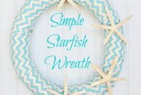 DIY Coastal Starfish Wreath from a Pool Noodle