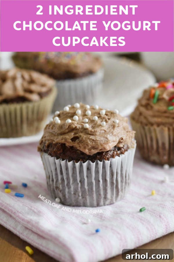 closeup of frosted chocolate cupcake with white sprinkles