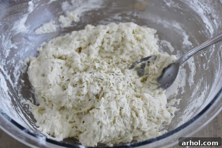 mix bread ingredients in mixing bowl
