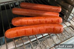 cooked hot dogs in air fryer