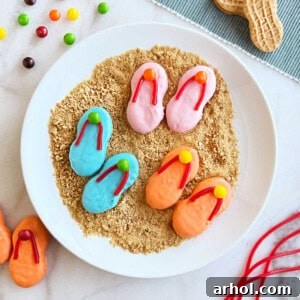 nutter butter flip flop cookies on plate.