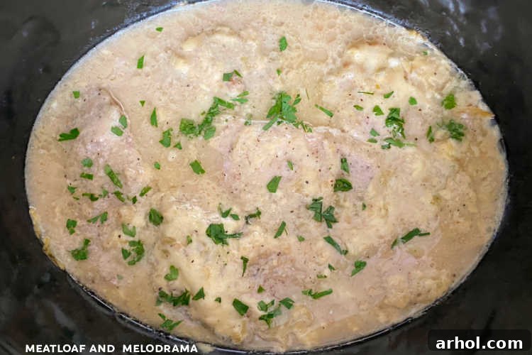 smothered pork chops in slow cooker