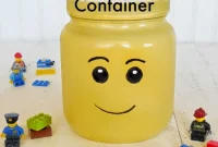 Giant Lego Head Storage Build