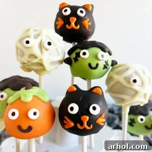 Halloween cake pops recipe.