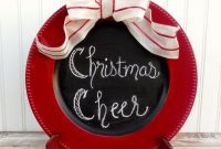 DIY Chalkboard Message Plate