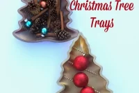Dollar Store Christmas Tree Tray Crafting