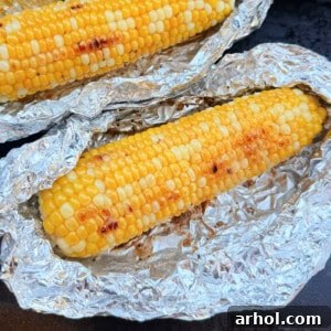 blackstone corn on the cob on griddle.