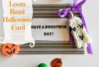 Spooky Loom Band Card Craft