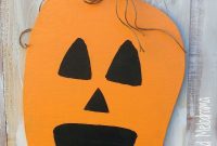 Easy Fall Pumpkin Door Decoration