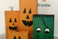 Timber Terrors Jack o Lanterns and Frankie