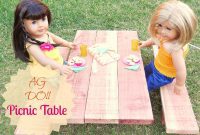 Craft a Sweet Picnic Table for Your American Girl Doll