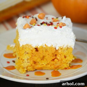 Pumpkin Spice Poke Cake