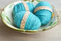 Handcrafted Twine Easter Eggs