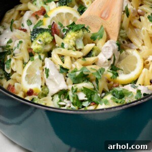 easy-one-pot-creamy-lemon-chicken-pasta-bacon-broccoli