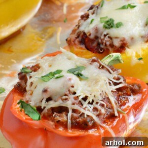 sheet pan italian stuffed peppers recipe meatloafandmelodrama.com