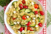 Refreshing Cucumber Tomato Pasta Salad