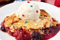 Patriotic Red, White & Blue Dump Cake Recipe — Easy 4th of July Dessert