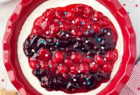 Patriotic Red, White & Blue Cheesecake Dip Recipe for Parties